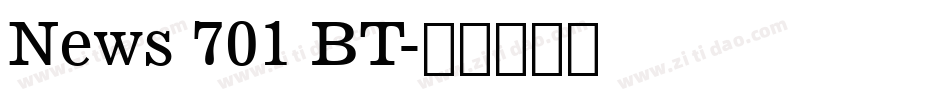 News 701 BT字体转换